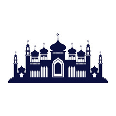 Mosque icon vector Illustration design template