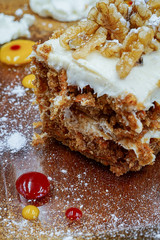 christmas cake with nuts tarta zanahoria 