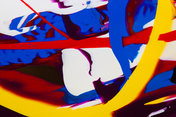 Abstract Thick Paint Marks, Streaks and Smears