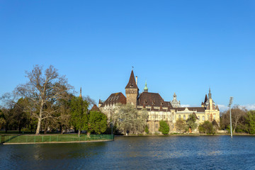 Fototapeta premium Vajdahunyad Castle in the City Park of Budapest
