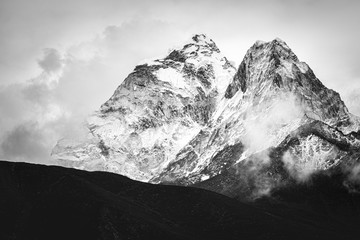 Rocky mountains near village Dingboche, Himalaya, Nepal