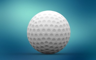 3d illustration of golf ball isolated