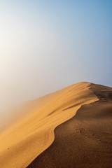 Dune 78 sunrise with fog
