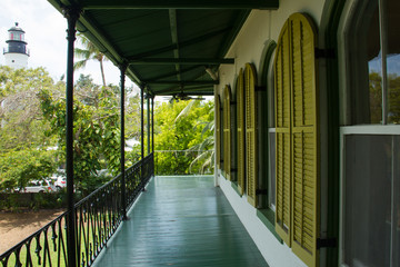 Balcon del museo y casa de Ernest Hemingway. The Ernest Hemingway Home & Museum