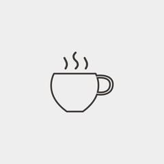 tea cup icon vector illustration and symbol for website and graphic design
