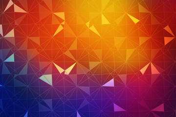 Trigonal shapes background. Low poly triangles mosaic. Crystals backdrop.