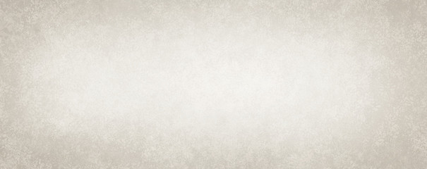 Old white background, antique paper texture design with light faint vintage brown grunge borders and beige off white center, elegant distressed blank website banner or craft paper illustration - 340760000
