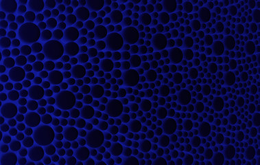 Obraz premium High technology abstract dots background. Three-dimensional render illustration.