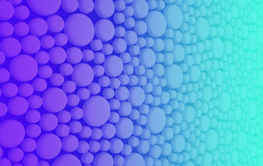High technology abstract dots background. Three-dimensional render illustration.