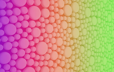 High technology abstract dots background. Three-dimensional render illustration.