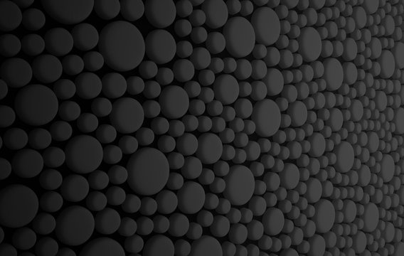 High technology abstract dots background. Three-dimensional render illustration. © artistmef