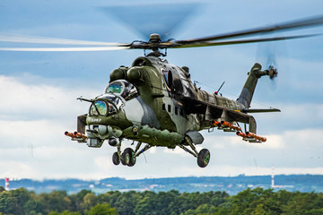 Fototapeta na wymiar Military helicopter. 