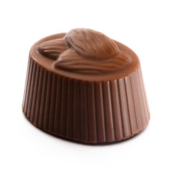 chocolate bonbon filled with almond cream