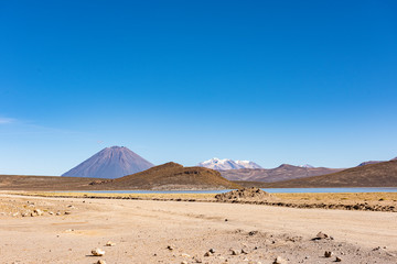 Fototapeta na wymiar Mountains and volcano in Arequipa, Peru