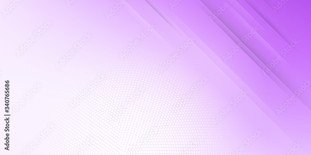 Wall mural modern abstract background with diagonal lines or stripes and halftone elements and purple color pas