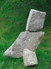stone cross in the park