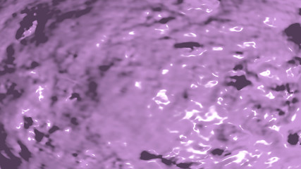 chaotic abstract background made of monochromic Heliotrope color on a shinny curved pattern rendered in 3D