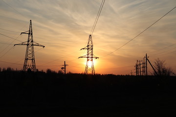 Power line tower