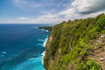 Perfect view on Kelingking beach at Nusa Penida island. Indonesia