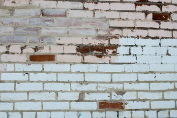 Pink Red White Brick Wall Texture Background