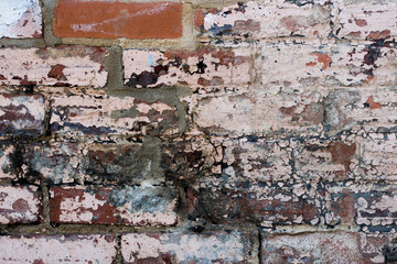 Pink Blue Black Red Brick Paint Texture Background