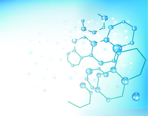 Fototapeta premium abstract background with the chemical formula of the chloroquine molecule