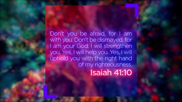 Verse Scripture from Holy Bible - Motion Graphic Abstract Animation Background