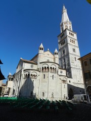 Fototapeta premium Modena, Italy, Cathedral, East End with Tower