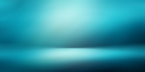 Blurred Lights on blue gradient abstract background high light in middle design for presentation. light blue gradient background / blue radial gradient effect wallpaper