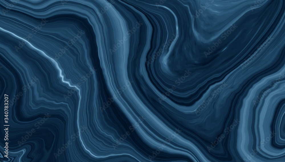 Sticker marble ink colorful. dark blue marble pattern texture abstract background. can be used for backgroun