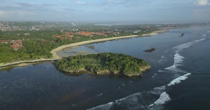 Aerial view of Nusa DuAa beach, Bali, Indonesia