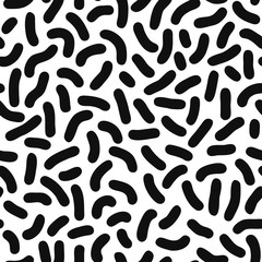 Fototapeta na wymiar Seamless pattern. Abstract black spots. Vector background.