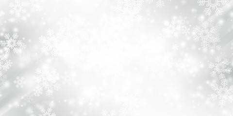 white snow blur abstract background. Bokeh Christmas blurred beautiful shiny Christmas lights