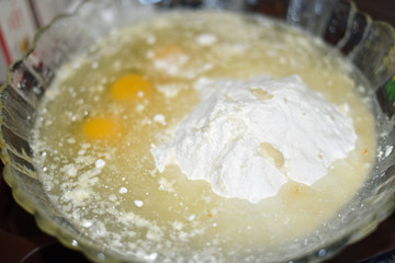 Ingredients in a Mixing Bowl