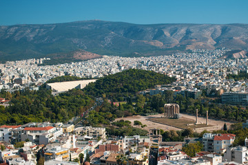 Fototapeta na wymiar The Athens View. 