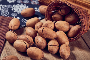 The retro style of Bigen fruit placed in the container