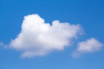 Naklejka na ściany i meble Blue sky background with clouds and wallpaper
