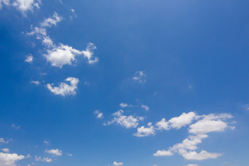 Blue sky background with clouds and wallpaper