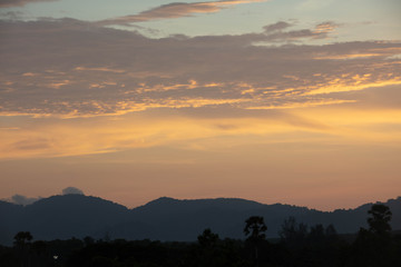 Sunrise in Thailand