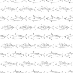 Fish. Colored Vector Patterns
