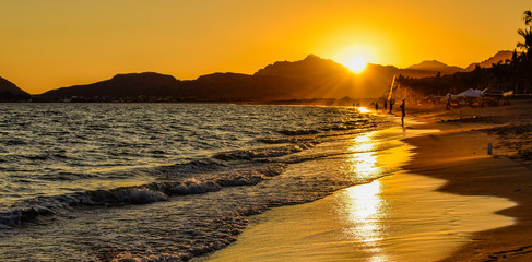 Atardecer en la playa