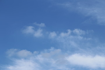 Fond ciel bleu avec nuages 