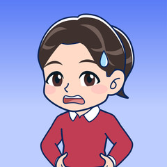 赤い服を着た女の子