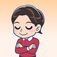 赤い服を着た女の子