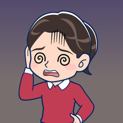 赤い服を着た女の子