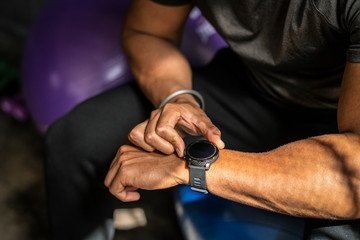 Smart watch fitness application