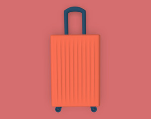 Travel. Luggage. 3D Rendering.