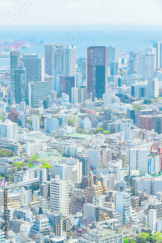 東京の都市風景 アニメ風 Canvas Print Canvas Prints Kurosuke