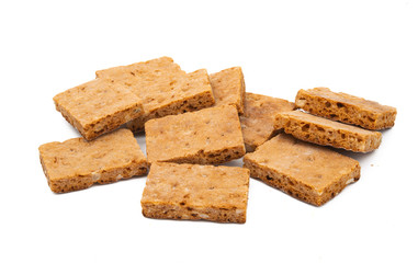 swiss gingerbread cookie isolated