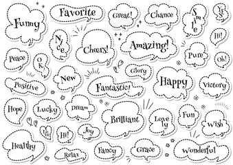 吹き出し6モノクロ